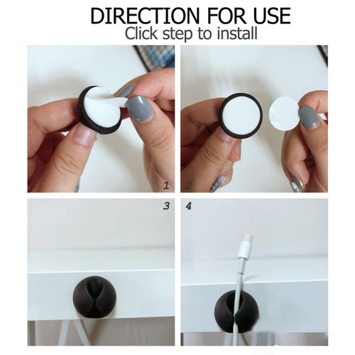 12 Pcs Cable Clips Cable Management Clips Cable Clips Cable Management Clips - Afbeelding 7 van 12