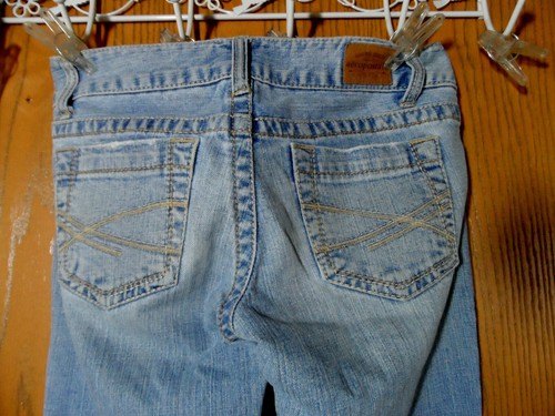 AEROPOSTALE JEANS Hailey Skinny Flare 0 short Light wash denim pants Designer - Bild 2 von 10