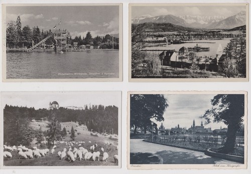 Four postcards WW II - Germany, Austria, Moravia 1939 - 1942