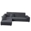 sectional couch covers 2pcs l-shaped sofa covers softness furniture light gray