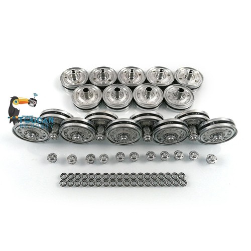 Henglong Metal Road Wheels Spare Parts For German King Tiger RC 1/16 Tank 3888A - Picture 4 of 7