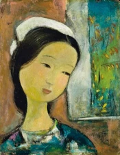 Vu Cao Dam : Young Lady : Archival Quality Art Print