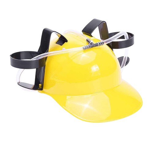 Adjustable Drinking Helmet with Straw Fun Bottle Soda Beer Bottle Holder Hat - Picture 16 of 16