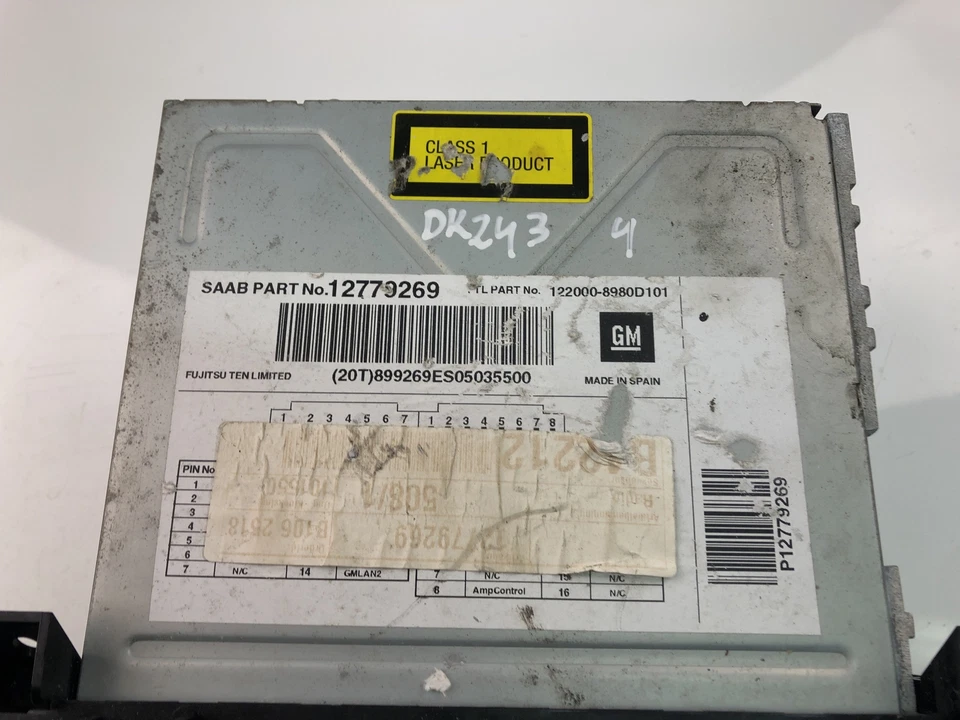 SAAB 9-3 YS3F Musik-Player ohne GPS 12779269 2004 17729787 - Bild 3 von 4