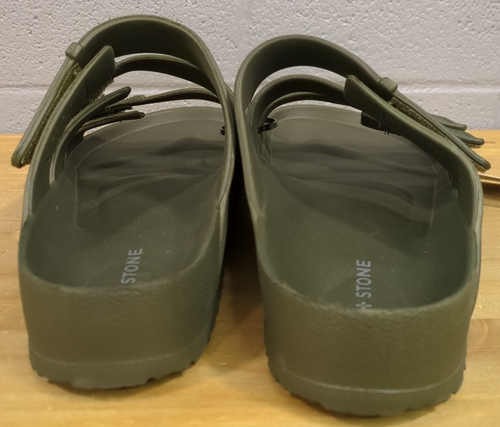 NEW Sun + Stone Bowie Mens Size 10 Strap Sandal Sage Green S7 - Picture 6 of 11