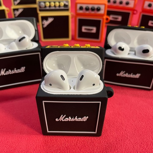 Étui AirPods - Ampli guitare Marshall Fender Orange design - pour Air Pods 1/2 3 Pro - Photo 20 sur 51