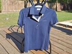 Animo Navy Blue Crystal-Accent Short Sleeve English Riding Shirt – D34 – Mint