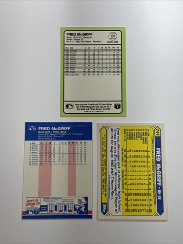 Fred McGriff Lot ~ 2 Rookie Cards! ~ 1987 Topps Traded & Fleer Update *Glossy* - Picture 12 of 24