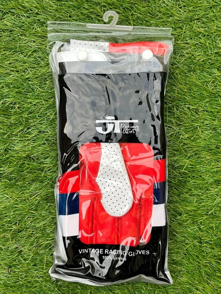 Official JT Racing Vintage Racing Gloves BMX/Motocross 100% Leather S/M/L/XL - Image 4 of 4