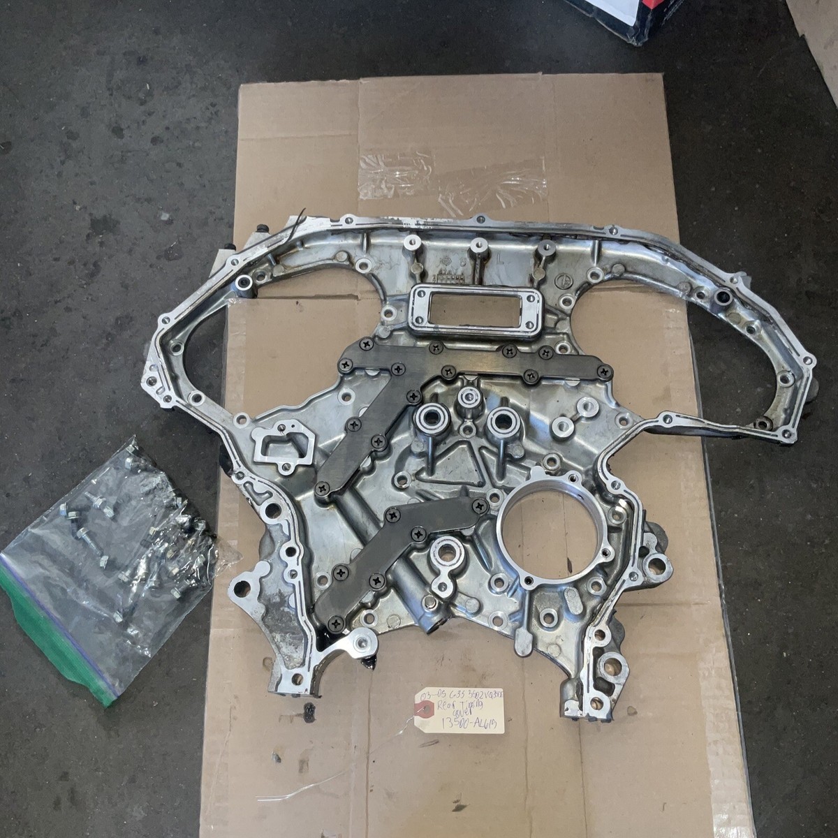 03-05 Infiniti G35 Nissan 350z VQ35DE Rear Timing Cover Assembly