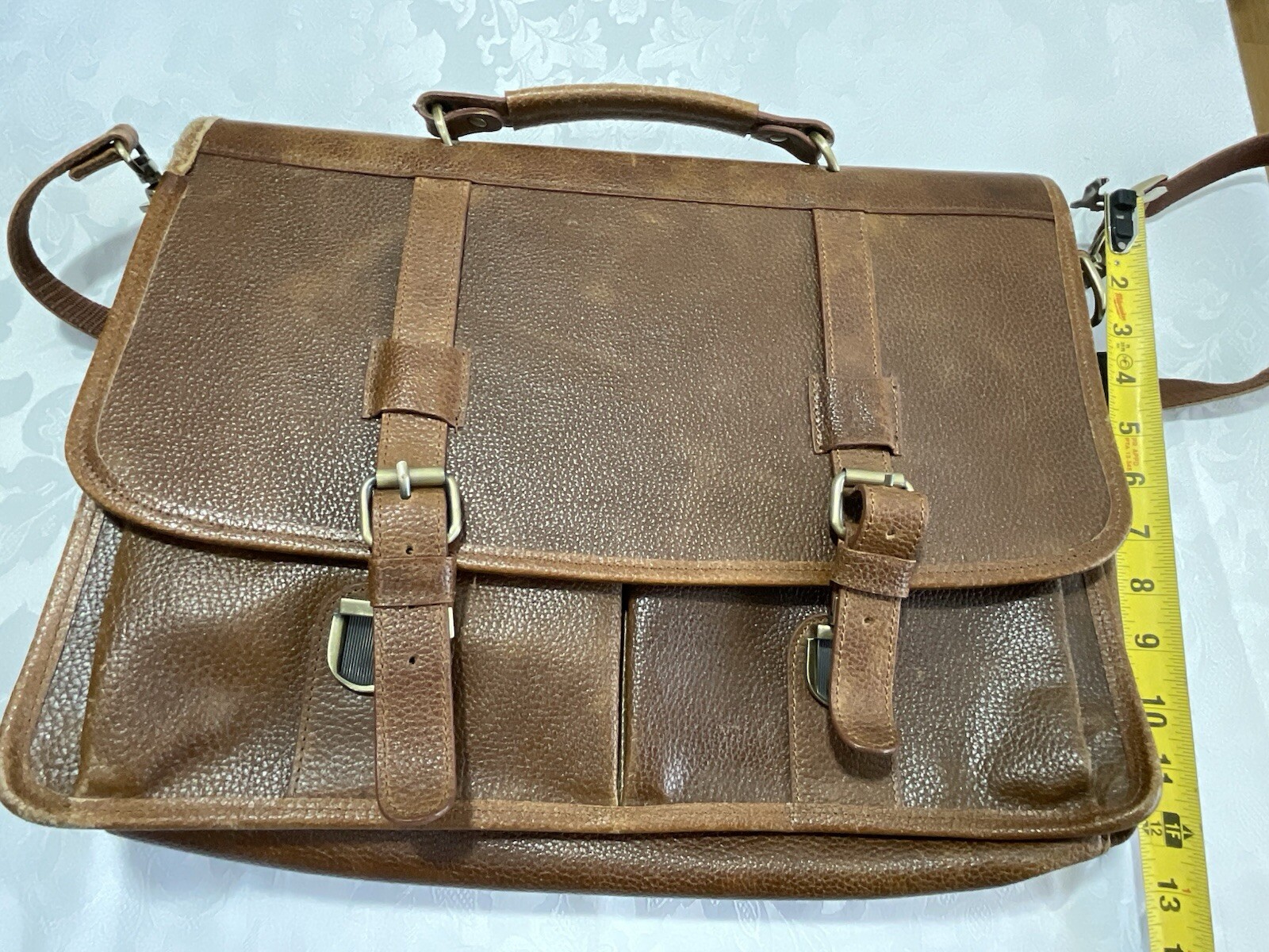 Ameri Leather Briefcase Satchel Messenger Laptop … - image 7