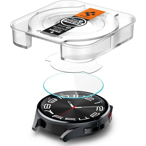 Glas für die Schutzhülle Spigen Schutzglas Handy für Galaxy Watch 6 Classic 43mm - Photo 5/8