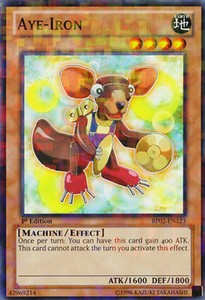 Aye-Iron - BP02-EN123 - Mosaic Rare - 1st Edition x3 - Near Mint