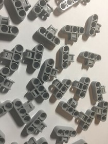 K Lego Lot 38 Light Bluish Gray Technic Axle Pin Connector Triple 63869 42055 