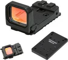 RMR Flip Up Red Dot Compact Flip Reflex Sight with Universal Mount kit for Rifle