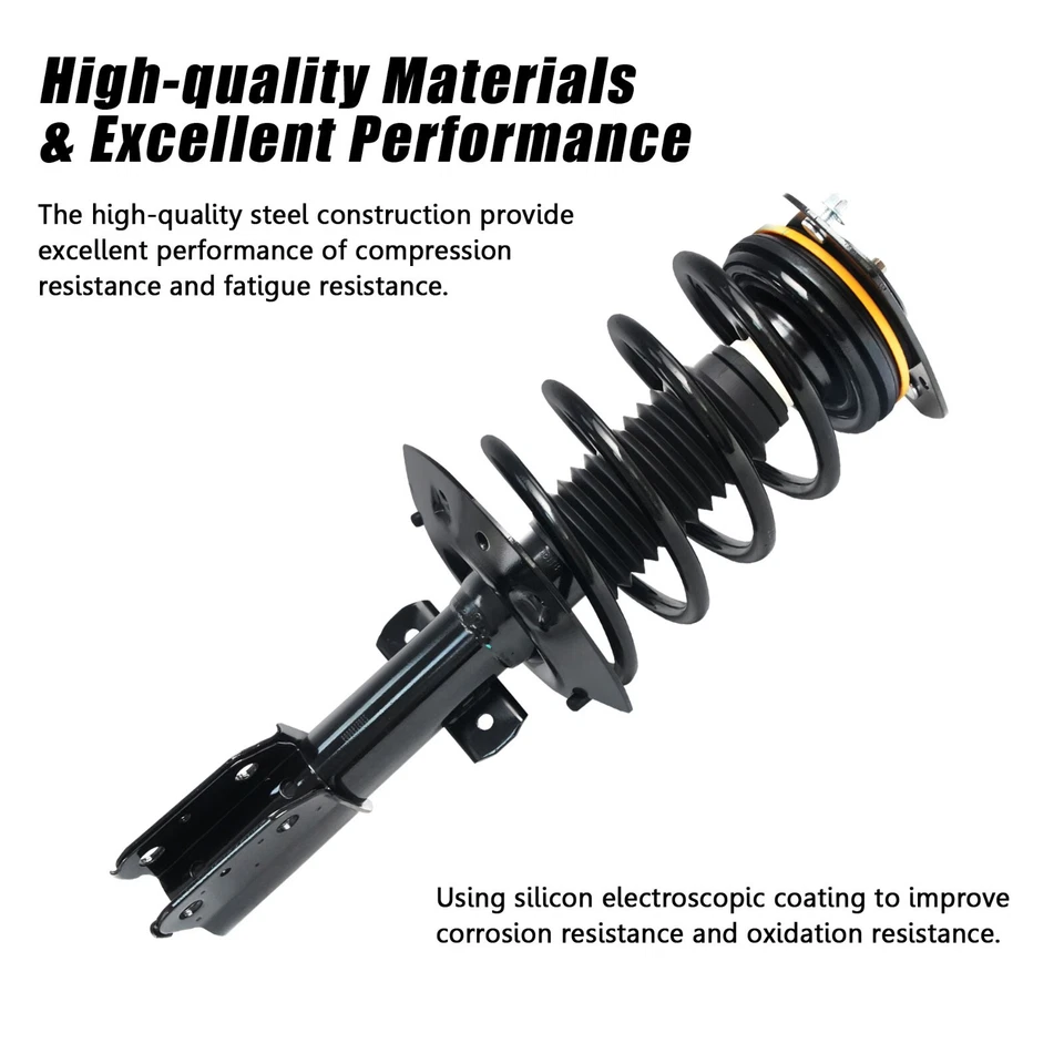 Front Driver Passenger Side Struts Coil Spring for 2004-2008 Pontiac Grand Prix - Image 3 of 4