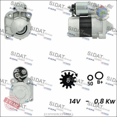STARTER ANLASSER Sidat für RENAULT THALIA MEGANE KANGOO CLIO
