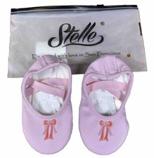 Stelle Ballet Shoes Pink 6M Toddler Leather Sole