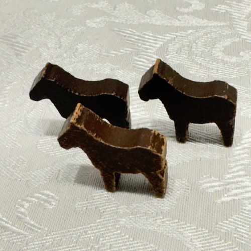 Vintage GERMAN Wooden Village Farm Miniature House Lot Set 29 Church Trees Pets - Picture 13 of 24