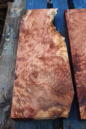 SALVAGED ANCIENT COASTAL REDWOOD BURL guitar top billet / knife handle AAA - Picture 8 of 10