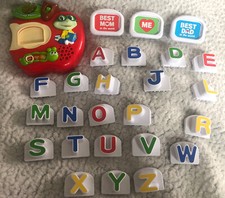 Leap Frog Tads Fridge Phonic Magnetic Base with Sound  22 Alphabet Letters Lot