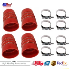 Silicone Charge Air Cooler Hump Hose Kit 4" x 6" With Clamps 2Pair 4 Inch