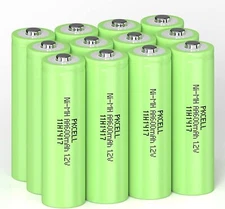 Lot AA Rechargeable Batteries NiMH 600mAh 1.2v Garden Solar Ni-MH Light LED USA