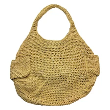 Sun 'n' Sand Straw Woven Beach Purse Tote Bag Boho