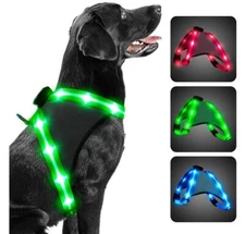 ChalkLit Light Up Dog Harness, Reflective Led Dog Harness Glow-in-The-Dark....56