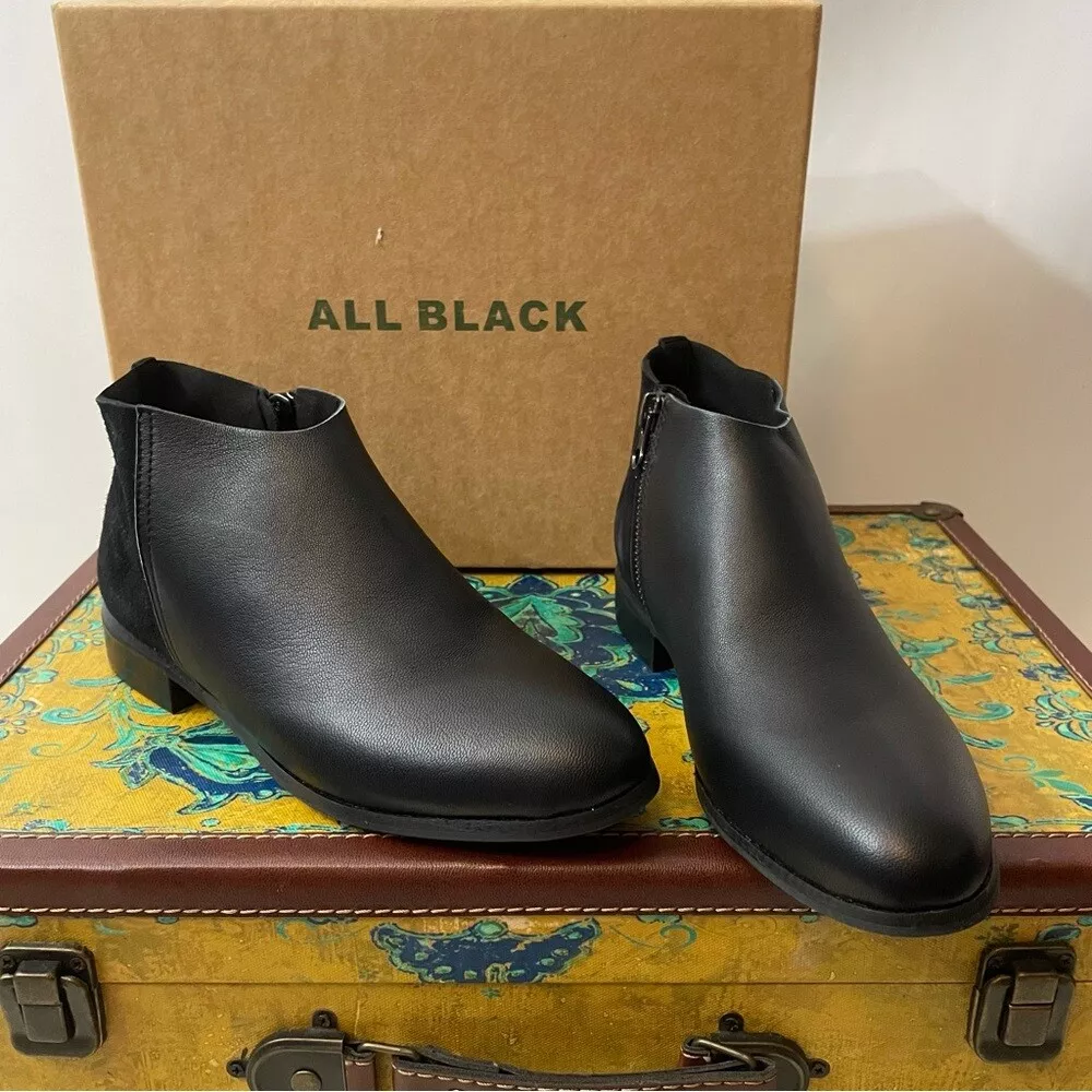 All top black booties