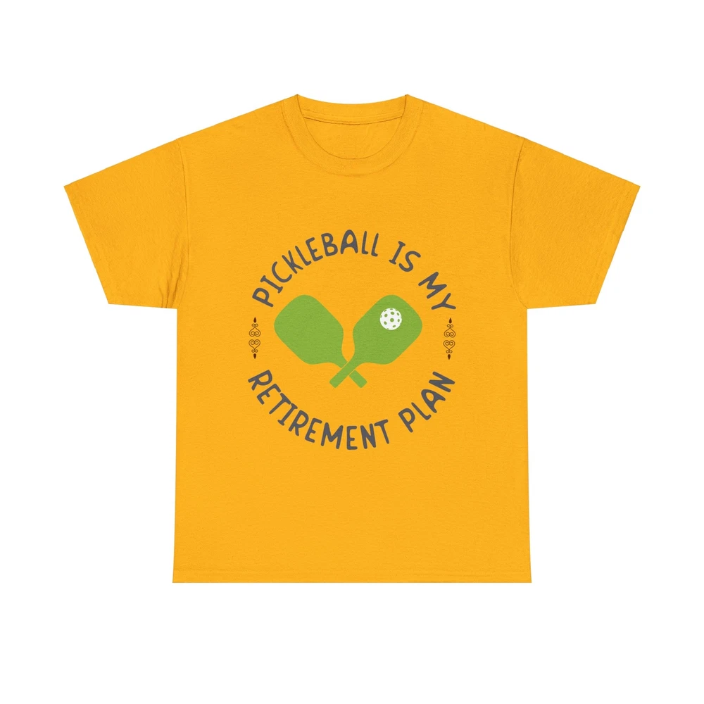 Pickleball Is My Retirement Plan - Unisex Officer Retirement Funny Retro T-Shirt