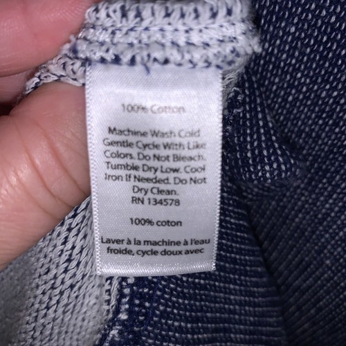 Vineyard Vines Blue and white long sleeve knee length Cotton Dress Sz M Pockets - Picture 3 of 8