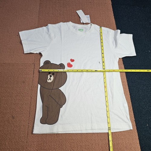 Uniqlo Bear LINE FRIENDS UT Adult (SHORT-SLEEVE GRAPHIC T-SHIRT) White Small U2d - Picture 4 of 11