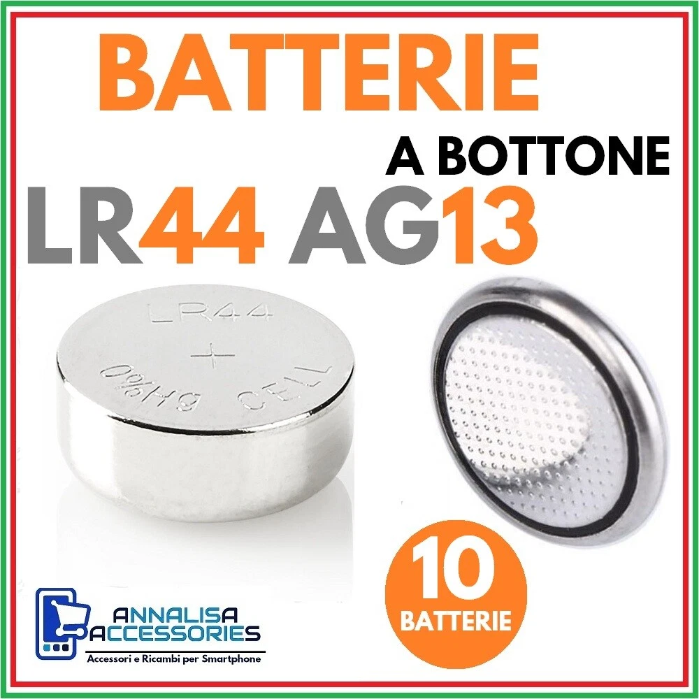 10 Button Batteries LR44 AG13 LR1154 A76 Battery Alkaline 1.5 V LR 44 Ag 13