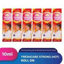 6 x 10 ml FreshCare Strong Hot Aromatherapy Oil Minyak Angin Indonesian Product
