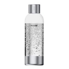 Premium Carbonating Bottle 1L Silver - Compatible with Drinkmate Wassermaxx A...