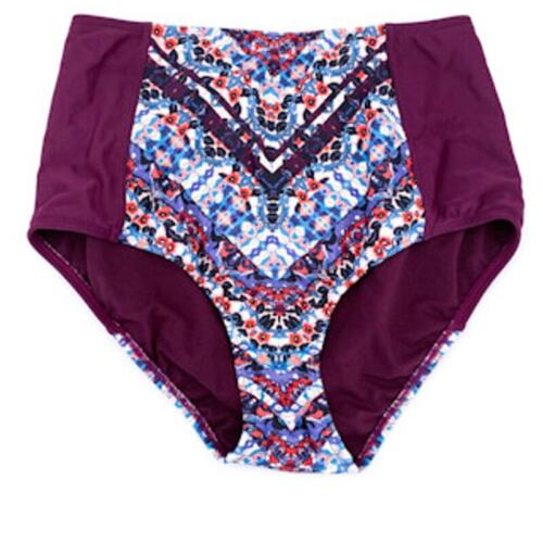 Top de bikini Athleta Wild Bloom Marrakesh Twister cintura alta bikini talla mediana - Imagen 2 de 5