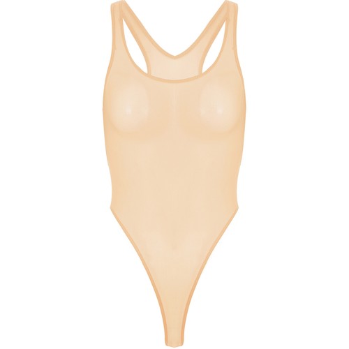 Womens Bodysuit One Piece Tights Swimwear Leotard Cutout Lingerie See Through - Picture 39 of 44