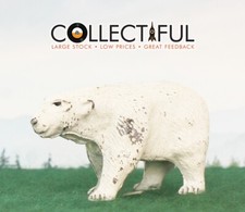 POLAR BEAR ADULT - VINTAGE LEAD ZOO FIGURE - BRITAINS SIZE   1795