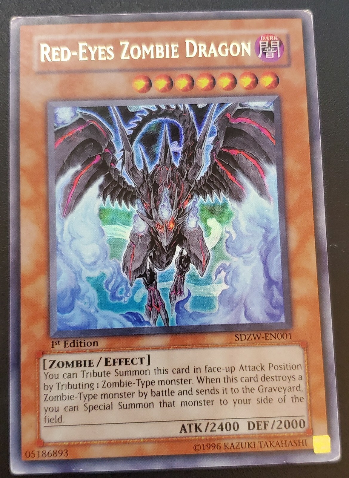 YuGiOh! TCG RedEyes Zombie Dragon (SDZWEN001) Ultra Rare 1st
