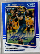 2018 Score Rookie Autographs Artist's Proof #354 Logan Woodside Auto /35