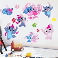 Removable Wall Sticker Lilo  Stitch kids room Decal Vinyl Murals Decor DIY