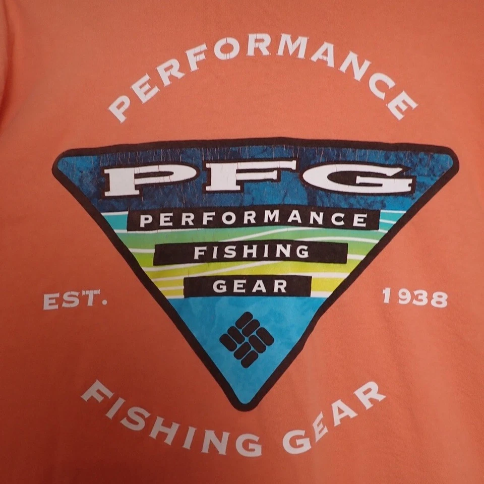 Camiseta Columbia PFG Pesca 100% Algodón Gráfico Básico Hombre Talla XL Foto 2 de 4