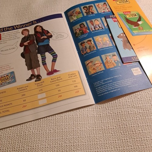 Highlights Which Way USA Pennsylvania Homeschool Magazine W/Map Unused Sleeved - Picture 3 of 5