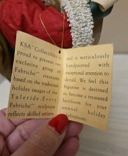 Figura de Papá Noel Kurt Adler Fabriche con lista traviesa y bonita y bolsa de juguetes - Imagen 7 de 9