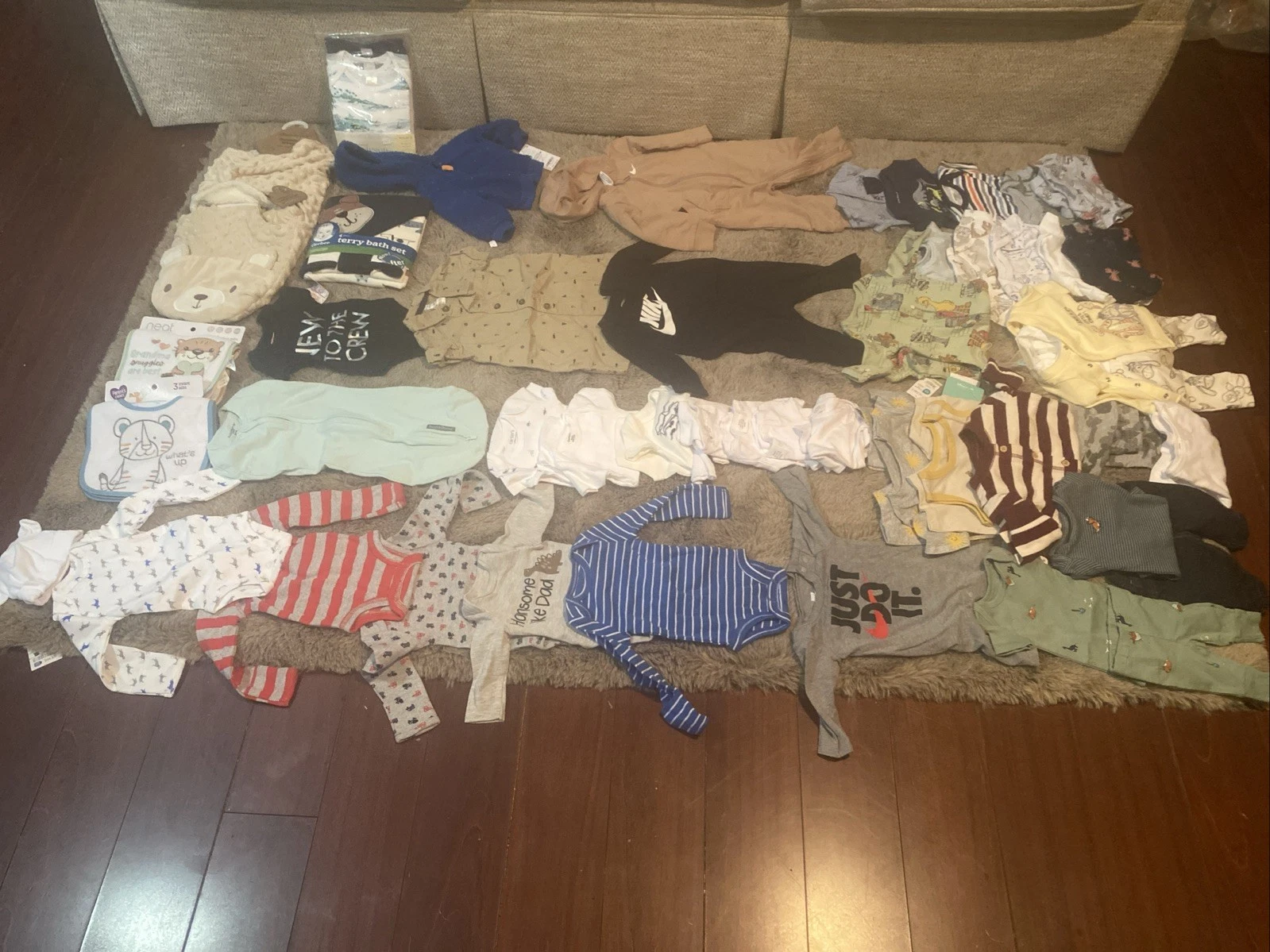 Bulk 65+ Pieces Clothes For baby Boy, Good Condition, Size 0-12 . Bulk.