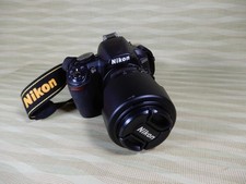 Nikon D3100 DLSR Camera Nikkor 55-200mm DX Lens Beautiful Condition Batteries