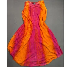 Cal Style Tie Dye Dress Sleeveless Casual Summer Dress Small