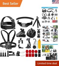 Comprehensive 42 in 1 Action Camera Kit with Suction Mount Floating Grip