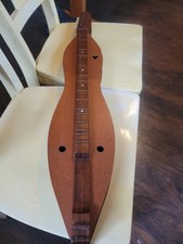 Vintage Appalachian Mountain Dulcimer 4 String Hourglass  Heart 36" RARE 